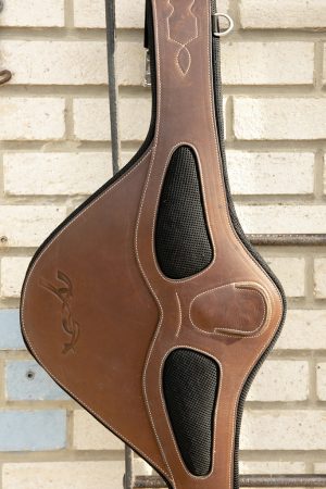 PENELOPE - Sangle bavette " 3D " Havane