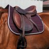 EQUITHEME - Tapis de selle "Spring" Bordeaux – Image 2
