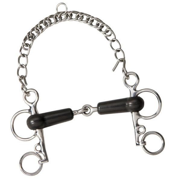 FEELING - Mors Pelham Brisé Caoutchouc / Inox