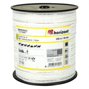 HORIZONT - Ruban pour clôture "Farmer" 40 mm Blanc