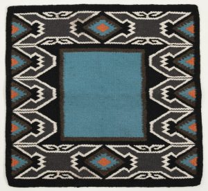 WESTRIDE - Tapis Navajo "Nebraska" by Franck Perret Bleu