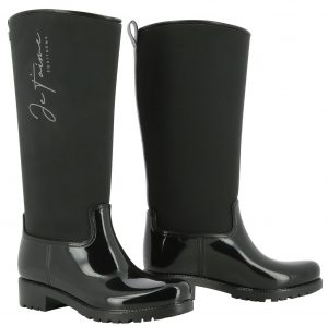 EQUITHEME - Botte de pluie "Je t'aime" Noir