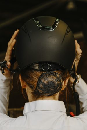 EQUITHEME - Resille pour cheveux "Dentelle" Noir