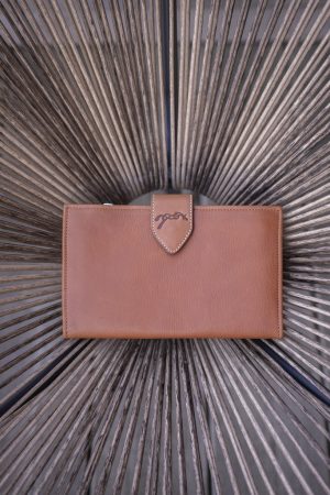 PENELOPE - Portefeuille "Bertille" Cognac