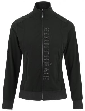 EQUITHEME - Veste "Charlene Je t'aime" Noir