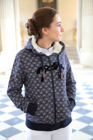 PENELOPE - Gilet "Rosy" Marin/Rose
