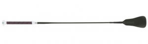 WHIP&GO - Cravache "Picot" Noir/Rose
