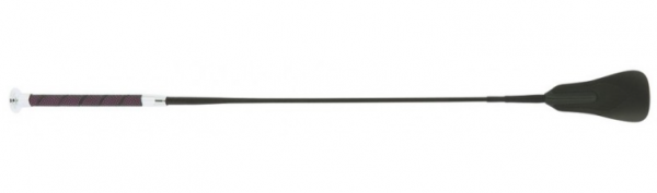 WHIP&GO - Cravache "Picot" Noir/Rose