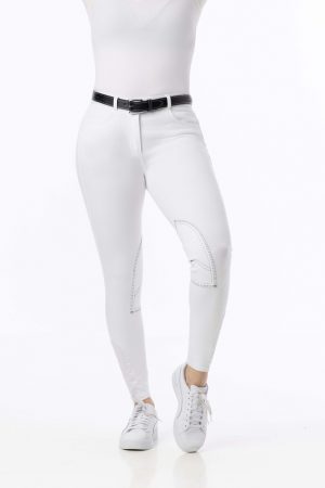 RIDING WORLD - Pantalon de Concours "Alexandrie" Blanc