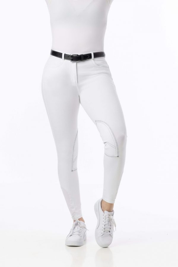 RIDING WORLD - Pantalon de Concours "Alexandrie" Blanc