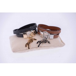 PENELOPE - Bracelet "Signature" Cognac