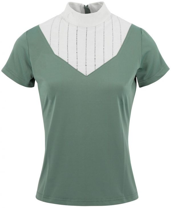 EQUITHEME - Polo de Concours "Funza" Vert sauge