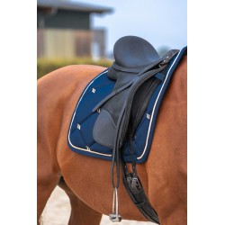 BACK ON TRACK - Tapis de selle de dressage "Night Collection" Bleu – Image 3