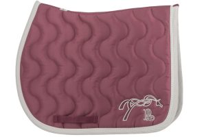 PENELOPE - Tapis de selle "Classique" Magenta / Blanc