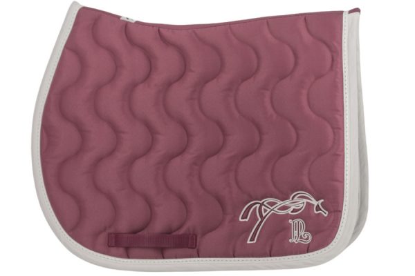 PENELOPE - Tapis de selle "Classique" Magenta / Blanc