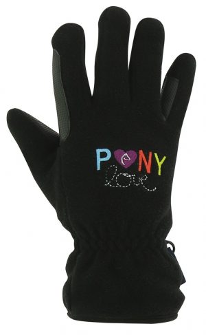 EQUI-KIDS - Gants "PonyLove" Noir