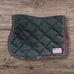 EQUITHEME - Tapis "USA" Cheval Noir