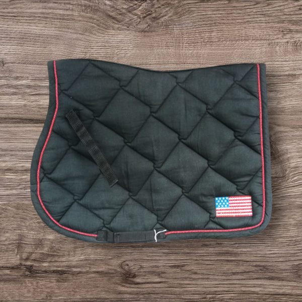 EQUITHEME - Tapis "USA" Cheval Noir