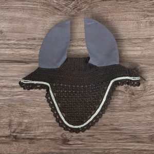 SANS MARQUE - Bonnet Court Poney Marron/Doré