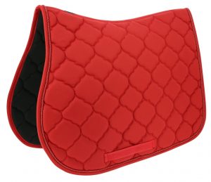 RIDING WORLD - Tapis de selle "Rope" Rouge