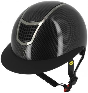 EQUITHEME - Casque "Airy LM" Noir / Carbone