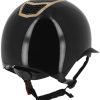 EQUITHEME - Casque "Airy LM" Noir Brillant / Rose Gold – Image 2