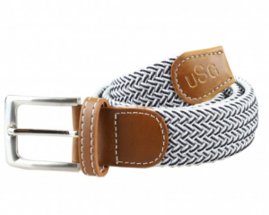 USG - Ceinture élastique "Breezy" Blanc/Navy