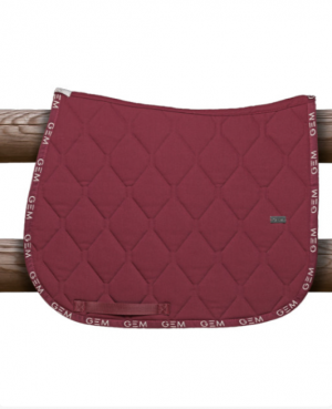 GEM - Tapis de selle "LOVE" Bordeaux