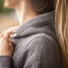 PENELOPE - Sweat-Shirt "TRESSY-FLOCK" Gris – Image 3
