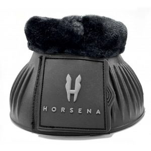 HORSENA - Cloches en mouton synthétique Noir