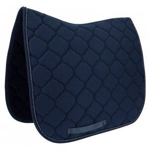 RIDING WORLD - Tapis de selle "Rope" Marine