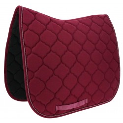 RIDING WORLD - Tapis de selle "Rope" Bordeaux