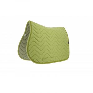 EQUITHEME - Tapis de selle "Chevron" Vert