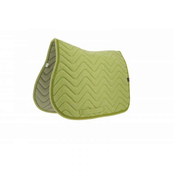 EQUITHEME - Tapis de selle "Chevron" Vert