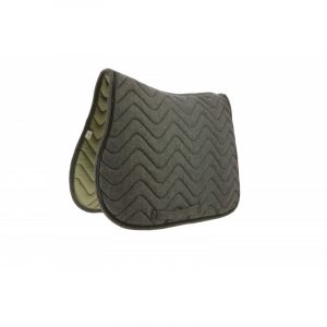 EQUITHEME - Tapis de selle "Chevron" Noir