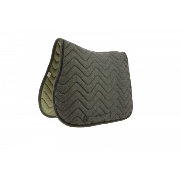 EQUITHEME - Tapis de selle "Chevron" Noir