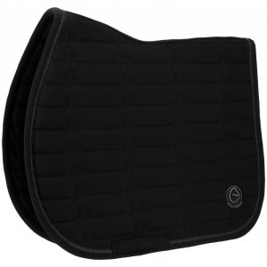 EQUITHEME - Tapis de selle "Origine je t'aime" Noir