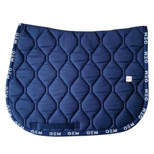 GEM - Tapis de selle "LOVE" Bleu marine