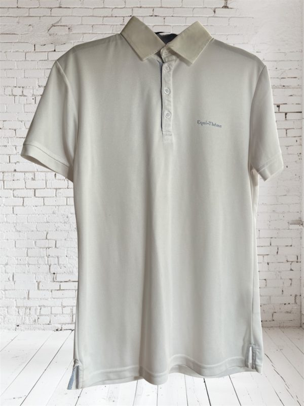 EQUITHEME - Polo de concours MC Blanc T.S