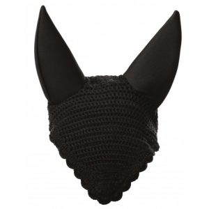 EQUITHEME - Bonnet anti-mouches "Oreilles néoprène" CH. Noir