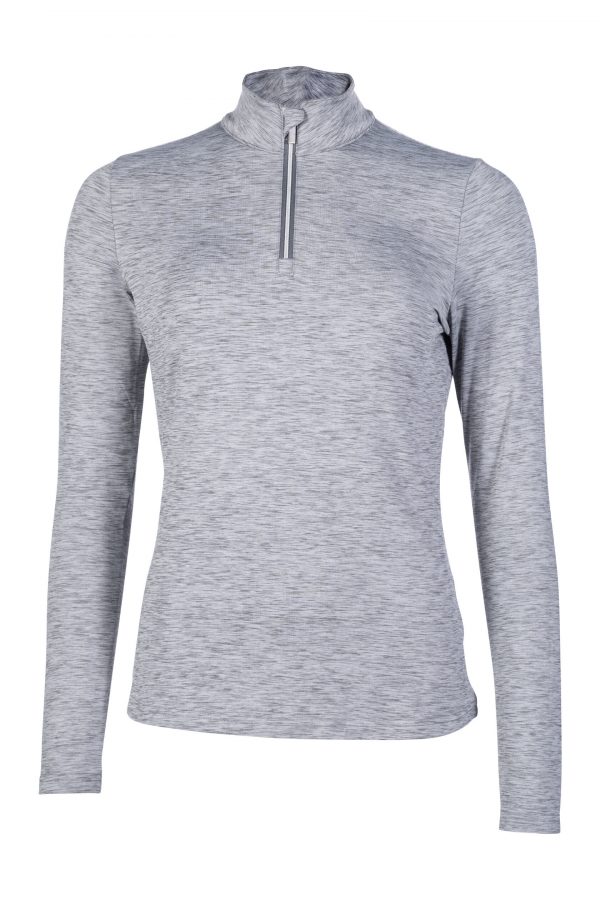 HKM - T-shirt fonctionnel "Rosewood Melange" S Gris