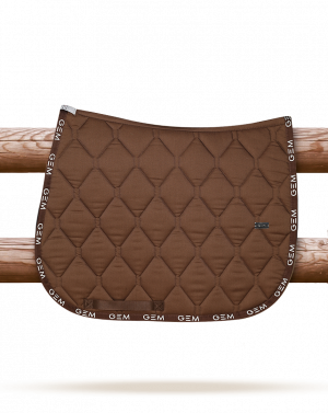 GEM - Tapis de selle "LOVE" Chocolat