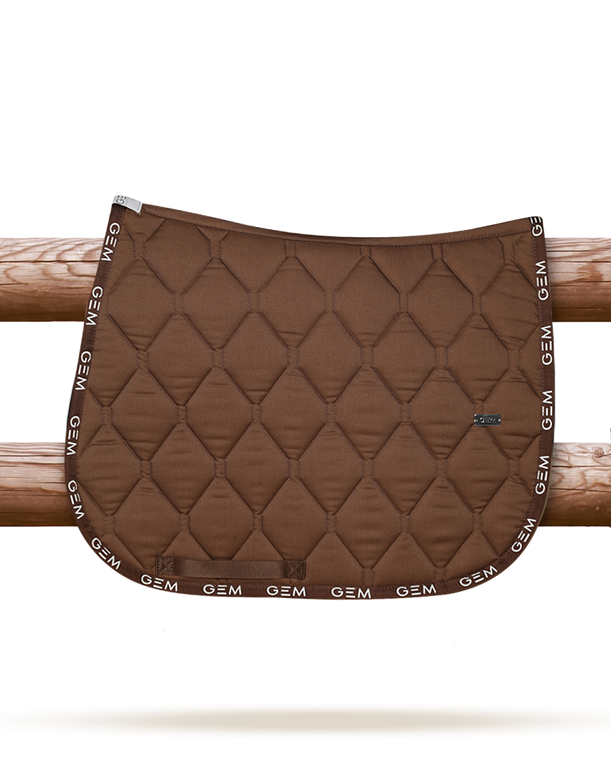 GEM - Tapis de selle "LOVE" Chocolat