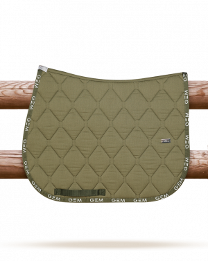 GEM - Tapis de selle "LOVE" Kaki