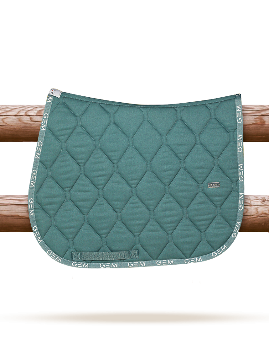 GEM - Tapis de selle "LOVE" Bleu pacifique