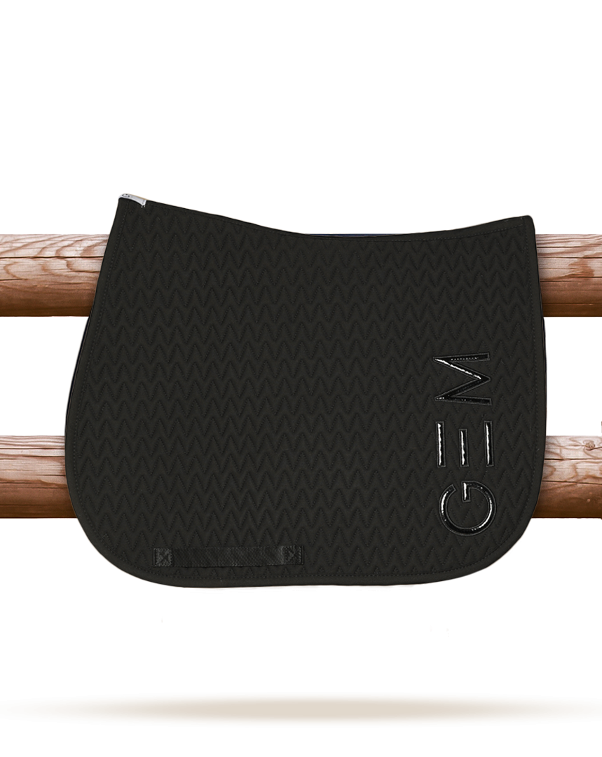 GEM - Tapis de selle "TEN" Noir/Noir
