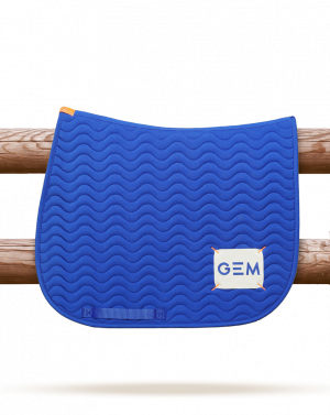 GEM - Tapis de selle "Touc Touc" Bleu roi
