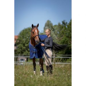RIDING WORLD - Chemise polaire Marine/Ciel