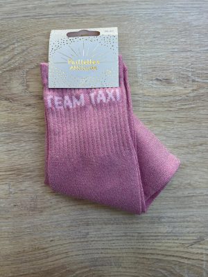 PAILLETTES ATTITUDE - Chaussettes paillettes "Team taxi"