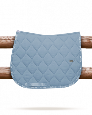 GEM - Tapis de selle "LOVE" Bleu gris